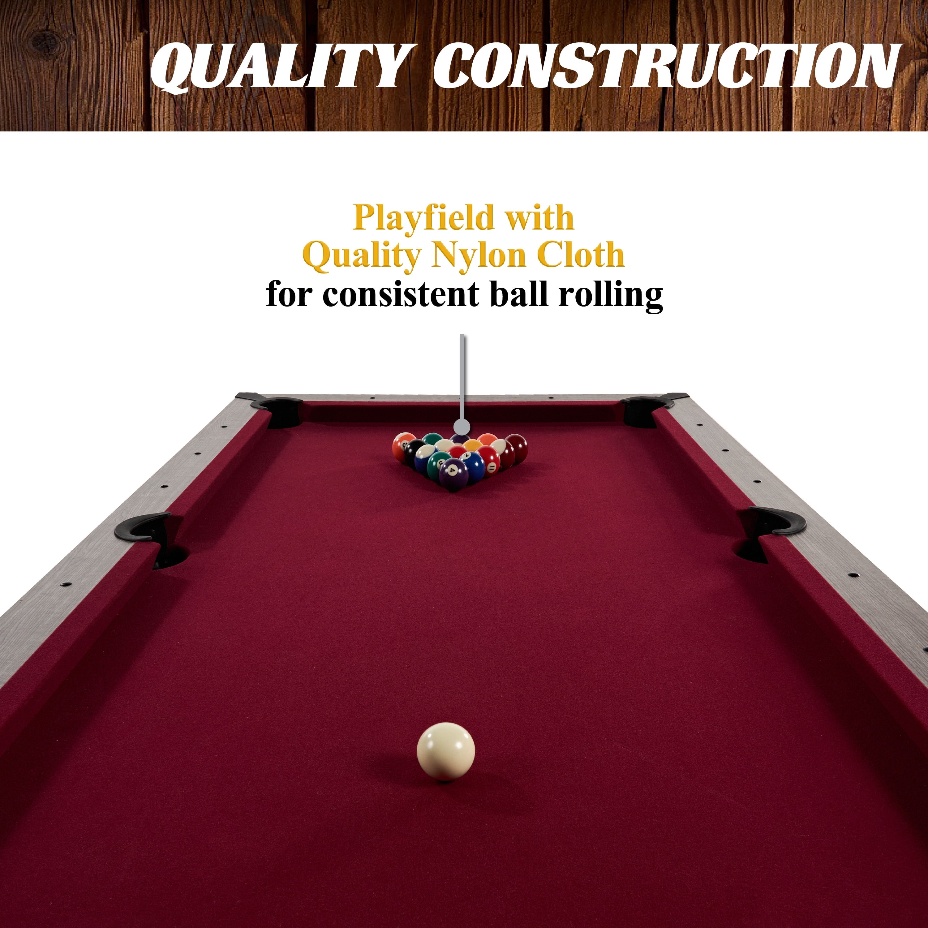 6 Ft 3 in 1 Pool Table with Table Tennis and Dining Table Conversion Top, Includes All Accessories, by