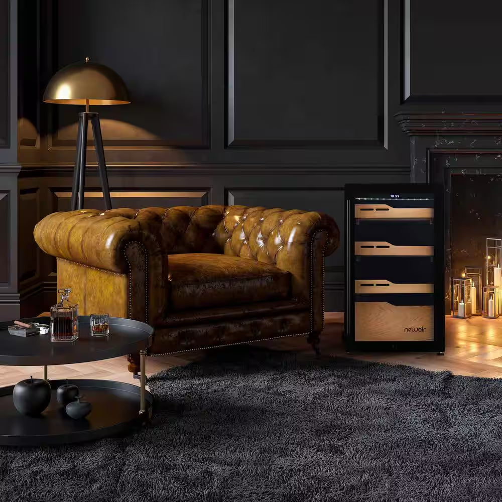 840 Count Electric Cigar Humidor, Built-In Humidification System with Opti-Temp Heating and Cooling Function