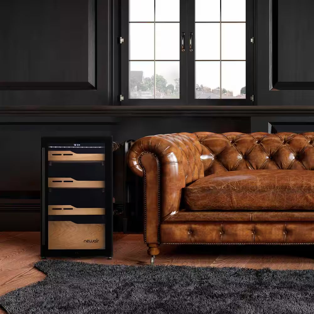 840 Count Electric Cigar Humidor, Built-In Humidification System with Opti-Temp Heating and Cooling Function