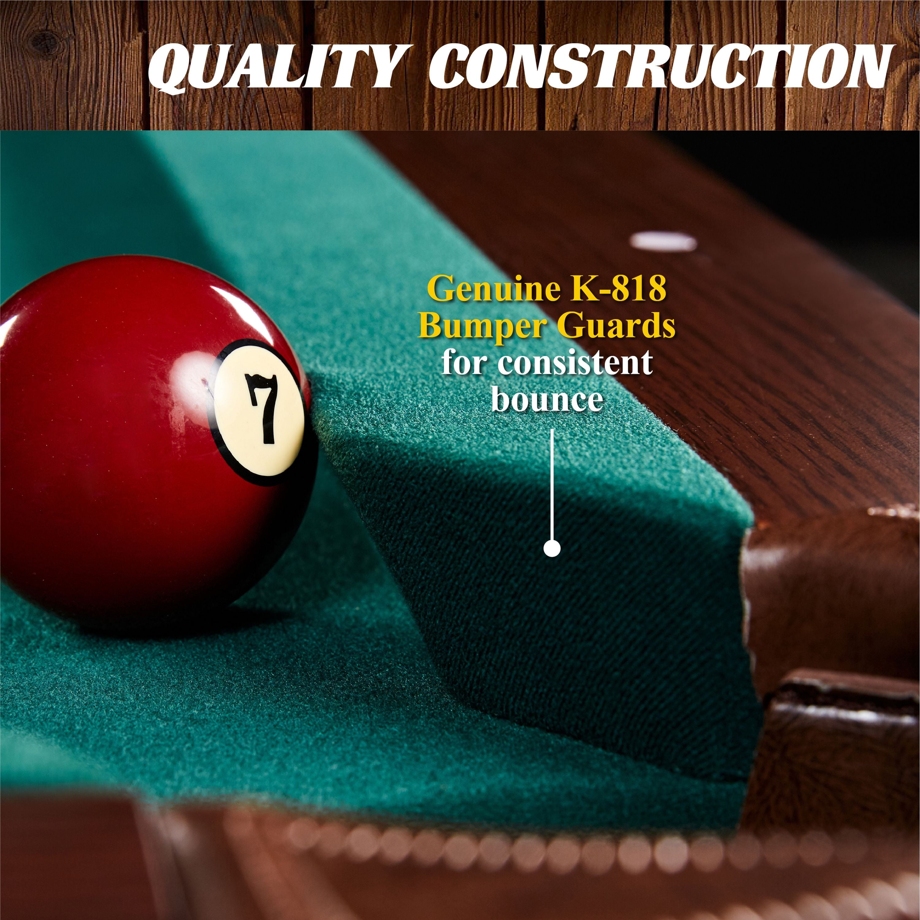 7.5 Ft Billiard Pool Table with Cue Rack, Dartboard, and Game Accessories - Green, by